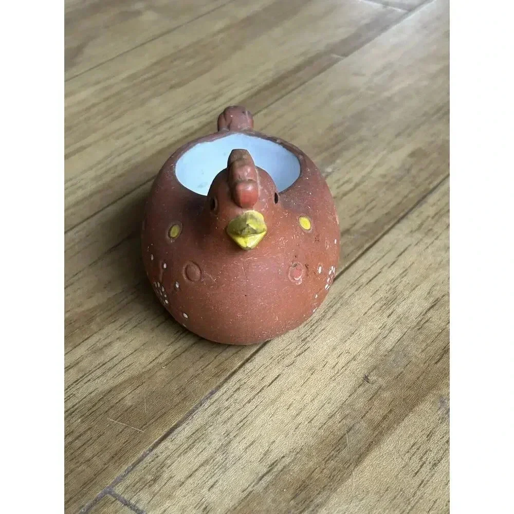 Holt Howard Chicken Tea Light Candle Holder Terra Cotta Hen Vintage